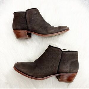 Sam Edelman Brown Leather Ankle Booties